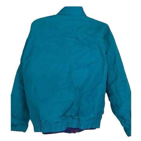 Vintage 80s Columbia Women's Basic Jacket Women's L Coat Retro Winter Colorblock - Picture 7 of 10